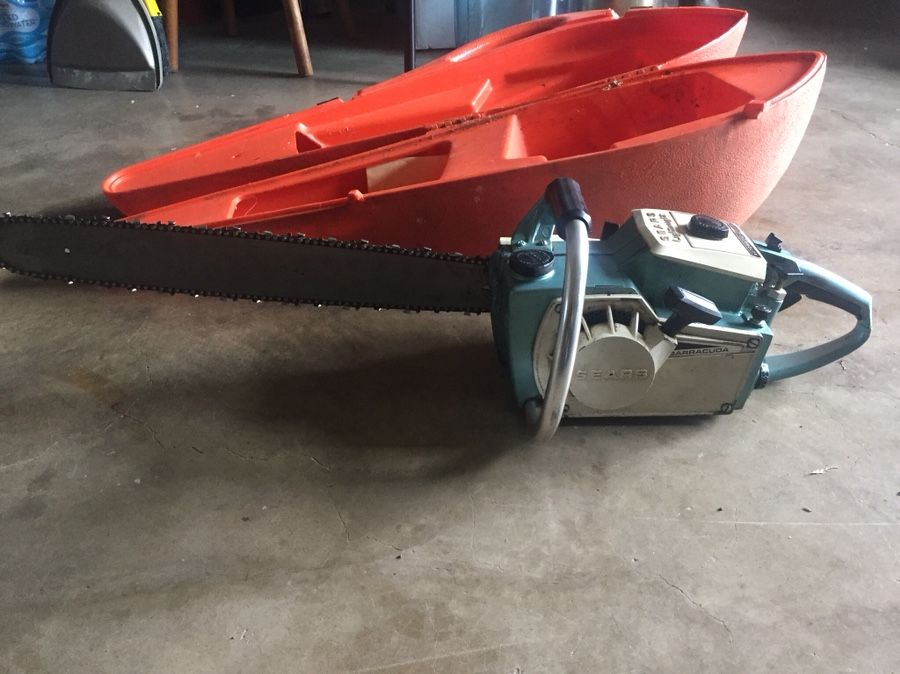 Sears lightweight bolt action power sharp chainsaw vintage