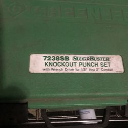 Greenlee Slug buster Knock Out Punch Set