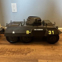 G.I. JOE B-31 Light Armored Car Vehicle 1/6 Scale Hasbro U.S. Army WWII M-8 2000