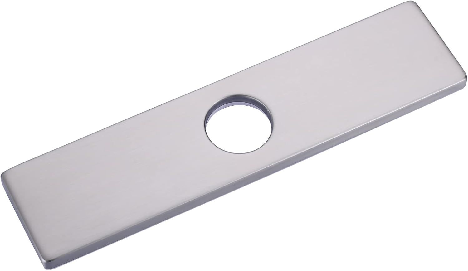 10" Sink Faucet Hole Cover Deck Plate for Bathroom & Kitchen Vanity Sink, Faucet Brushed Nickel Escutcheon Plate 