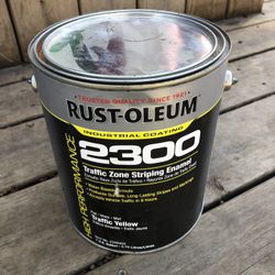 Yellow Striping Paint, enamel, new in gallon pails, $9 per gallon