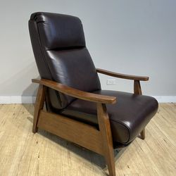 Push Back Recliner Leather Living Room Chair
