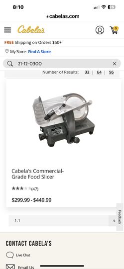 Cabelas Commercial grade Meat Slicer