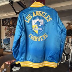 Los Angeles Chargers Satin Bomber Jacket