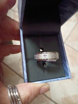 New Stainless Steel Band With The "Our Father Prayer"Mpu Serious Buyers Don't Deliver Cash Only Price Firm 