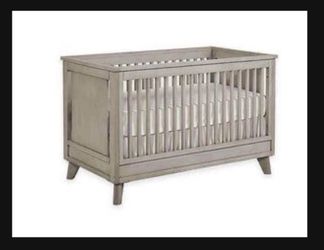 Munire Kingsley Wyndham 3 In 1 Convertible Crib Toddler Bed with Organic Mattress excludes convertible guard rail for Sale in Miami FL OfferUp