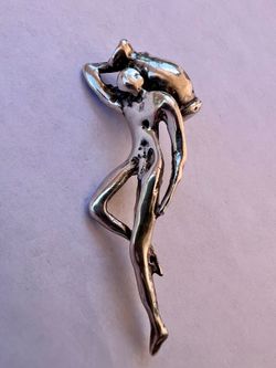 Pendant Vintage E.Silbert Modernist sterling silver 925