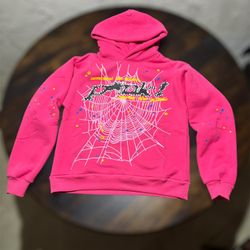 Brand New Pink Sp5der Hoodie (men’s Medium)
