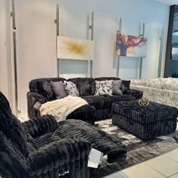 NEW 🌃 Midnight Madness ✨ Oversized Corduroy Sectional Couch by Ashley!