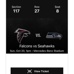Falcons vs Seahawks Sunday 10/20/2024