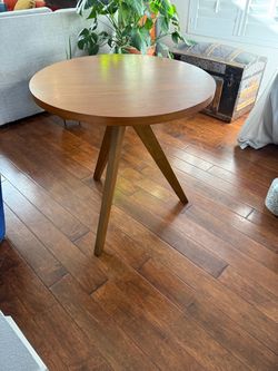 West Elm Midcentury Round Wood Table