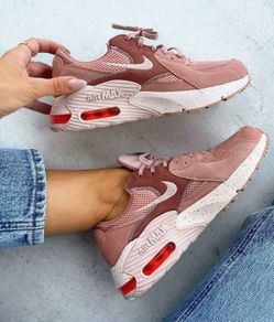 Nike Air Max Excee 'Rose Whisper' Pink Suede Sneakers in Women's 7.5