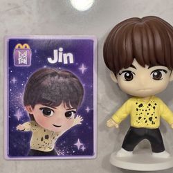 BTS McDonalds Happy Meal TinyTAN Figure Throwback Edition Jin