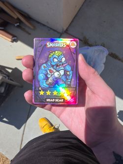 Zuru Smashers Head Scar trading Card
