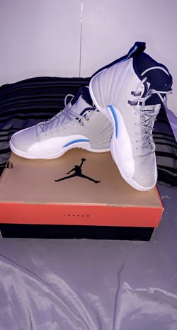 jordan 12 “grey university blue” size 8.5