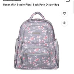 Bananafish Studio Floral Back Pack Diaper Bag