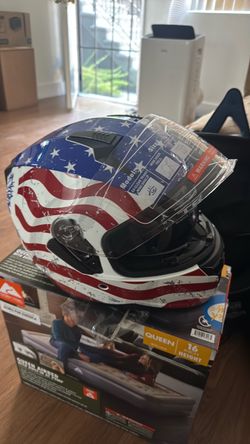 American Flag Full-Face Motorcycle Helmet XL