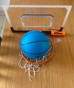 Door/Wall Basketball Goal w/ Ball & Pump