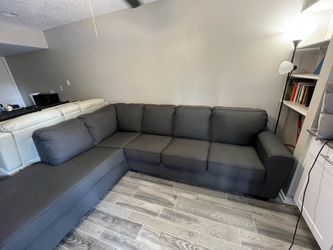 Ashley Furniture Gray Sectional Sofa w/ Chaise