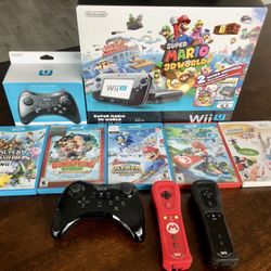 Nintendo Wii U usada con 2 juegos