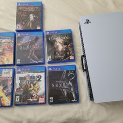 Ps5 + 7 Games (No Controller)