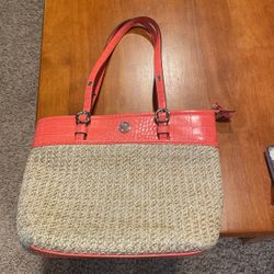 Anne Klein Wicker Purse 