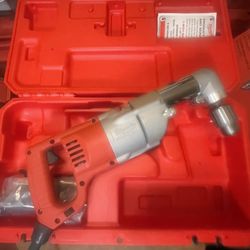 Milwaukee 7 Amp Corded 1/2 in. Corded Right-Angle Drill Kit with Hard Case
