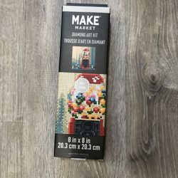 Diamond Art Kit, Gumball Machine, 8x8 Inches, Sealed