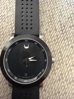 Movado Museum Sport Men's 42mm Watch Silicone Strap sapphire crystal , not gucci, Rolex