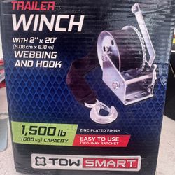 TowSmart 776 Manual Winch with 2 x 20 in. Webbing