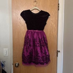 Girls Dress Dark Mauve Size 12