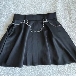 Black Chain Skirt 