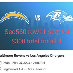 4 Chargers V Ravens 550 11 Aisle