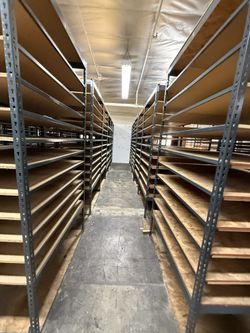 Industrial Racks 48 in W x 48 in D Used 13 Tier Storage Shelving Delivery Available