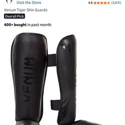 Venum MMA Shin Guards - black  (Size L)