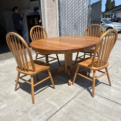 Wooden kitchen table