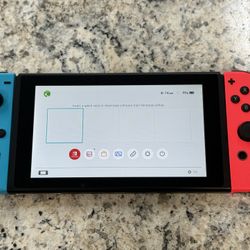 Nintendo Switch HAC-001 (-01) - 32GB - Neon Red/Blue