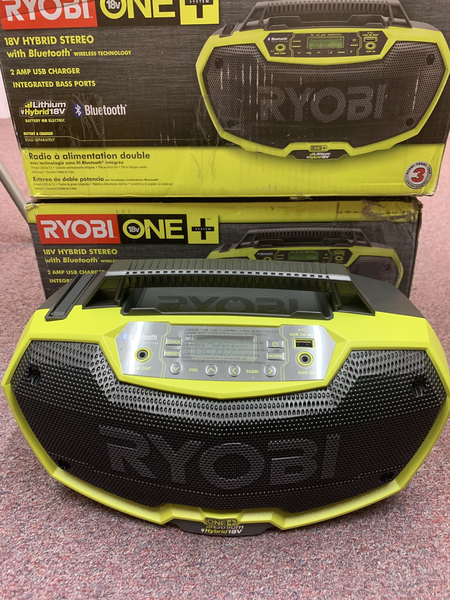 New Ryobi 18v Hybrid Bluetooth Radio