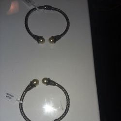 SouthSea Peral Bracelets  In Stirling Silver 