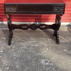 Antique Walnut Spinet Writing Desk
