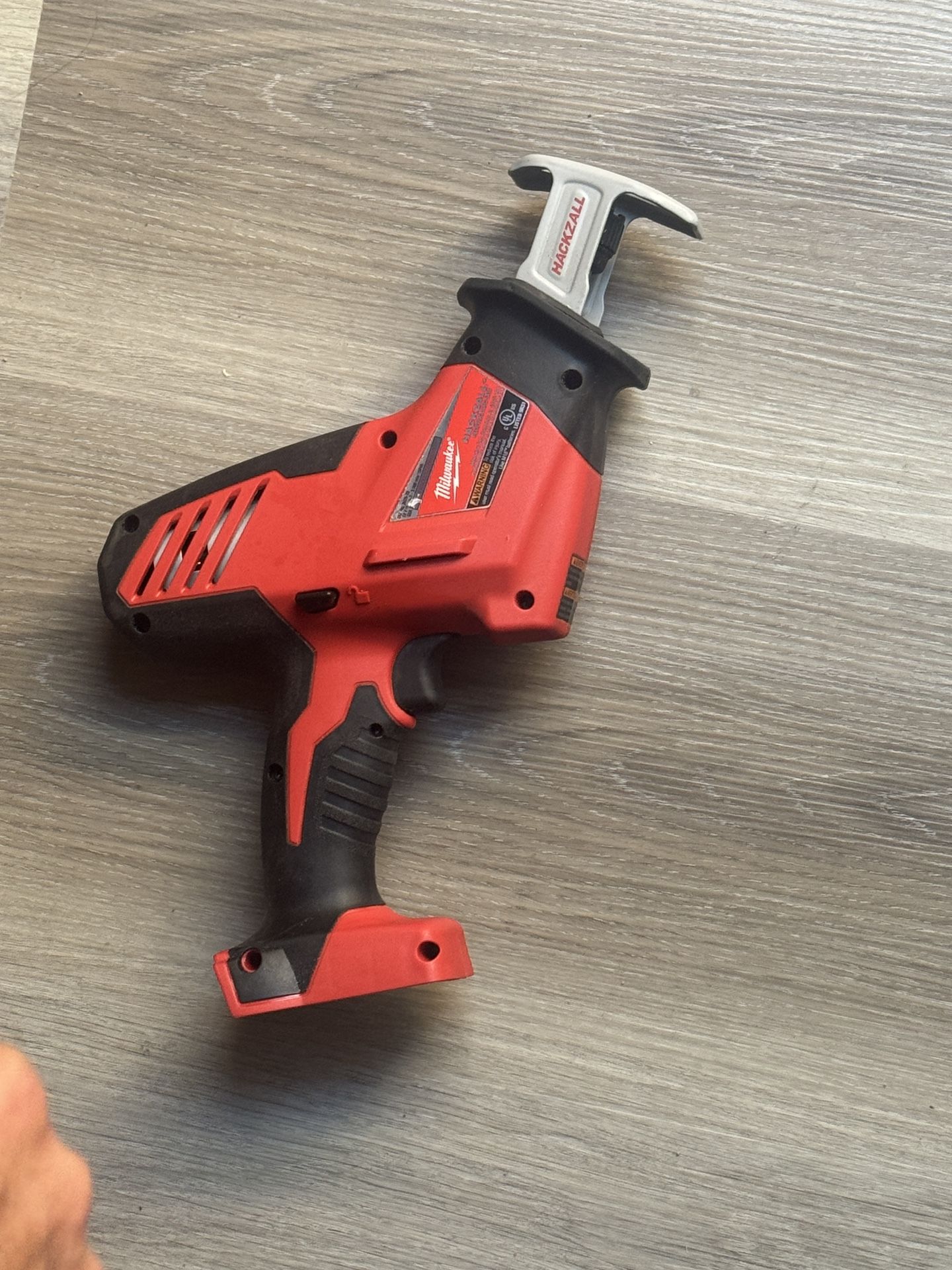 Milwaukee M18 HACKZALL cordless one-handed reciprocating saw