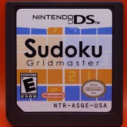 Sudoku Gridmaster Nintendo DS Cartridge Only [Tested & Working]
