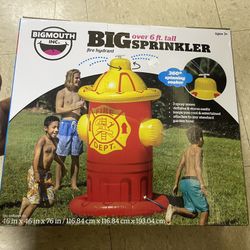 Brand New BigMouth Inc. Fire Hydrant Sprinkler
