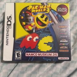 Pac-Man world 3 / Namco museum DS Dual Pack Factory Sealed! $200 OBO