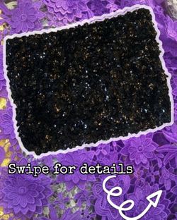 Black Strapless Sequin Tube Top