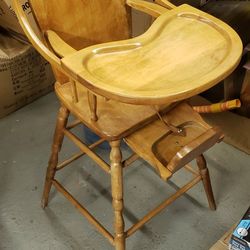 Antique High Chair Great Shape 