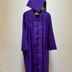 Purple Graduation Cape And Cap