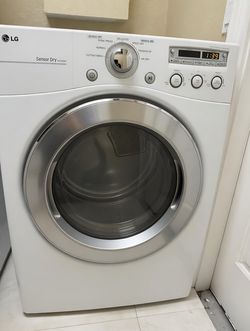 LG DLE2050W Electric Dryer - 7.1 cu ft Sensor Dry - Clean & Working Great!