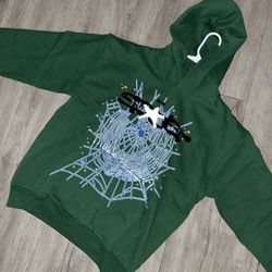 Spider Hoodie Hunter Green