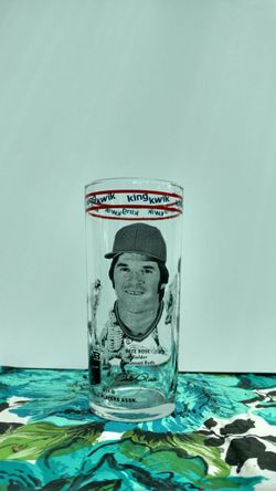 Pete Rose King Kwik glass from the 1970s